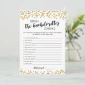 Bewerkbare 'Maak de zin van de Bachelorette af' ka Kaart (Staand voorkant)