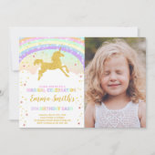 Bewerkbare Magical Party Kaart (Voorkant)