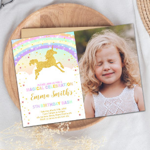Bewerkbare Magical Party Kaart