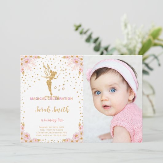 Bewerkbare Magical Party Kaart (Staand voorkant)