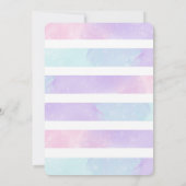 Bewerkbare Magische Eenhoorn Verjaardagsuitnodigin Kaart (Achterkant)