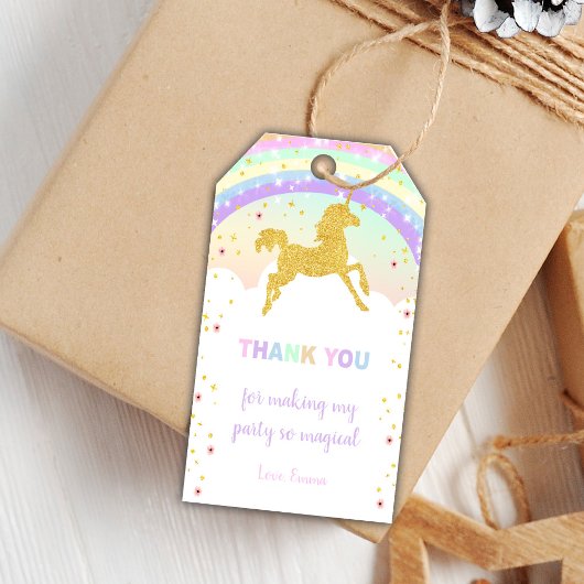 Bewerkbare Magische Party-voorkeurslabels Cadeaulabel