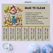 Bewerkbare Maid to Clean Services Telefoonnummer F Flyer (Enkel)