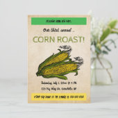 Bewerkbare maïsroosterij kaart (Staand voorkant)