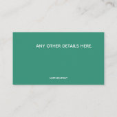 Bewerkbare mannelijke thuiszorg en verpleegdienste visitekaartje (Achterkant)