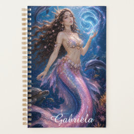 Bewerkbare Mareena Magische Meermin Fantasie Plann Planner