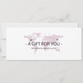 Bewerkbare Marokko Boarding Pass Vliegticket Kaart (Achterkant)