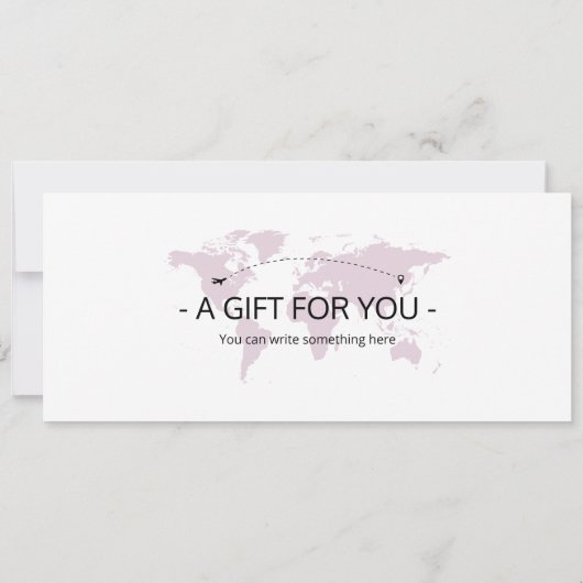 Bewerkbare Marokko Boarding Pass Vliegticket Kaart (Achterkant)