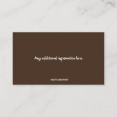 Bewerkbare Martial Arts Judo Instructeur Visitekaartje (Achterkant)