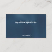 Bewerkbare Martial Arts Karate Instructeur Visitekaartje (Achterkant)