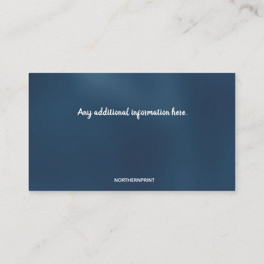 Bewerkbare Martial Arts Karate Instructeur Visitekaartje (Achterkant)