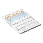 Bewerkbare medicatie Samenvatting voor medische st Notitieblok (Schuin)