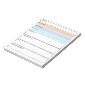 Bewerkbare medicatie Samenvatting voor medische st Notitieblok (Linkerzijde)