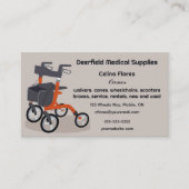 Bewerkbare medische benodigdheden visitekaartje (Voorkant)