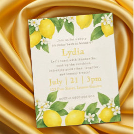 Bewerkbare Mediterrane Limoncello Verjaardag Kaart