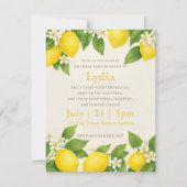 Bewerkbare Mediterrane Limoncello Verjaardag Kaart (Voorkant)