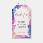 Bewerkbare Meisjes Art Party Favoriet Labels met S Cadeaulabel (Voorkant)