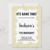 Bewerkbare Meisjes of Jongens Sportfeest Kaart met (Voorkant)