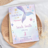 Bewerkbare Meisjes Onder het Zee Party Kaart