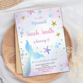 Bewerkbare Meisjes Onder het Zee Party Kaart met O