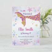 Bewerkbare Meisjes Onder het Zee Party Kaart met S (Staand voorkant)