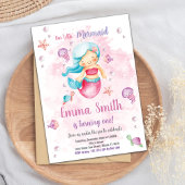 Bewerkbare Meisjes Onder het Zee Party Kaart met W