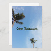 Bewerkbare Mele Kalikimaka Christmas Kaart (Voorkant / Achterkant)