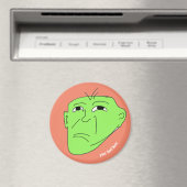 bewerkbare meme groen mean magneet (Insitu (Vaatwasser))