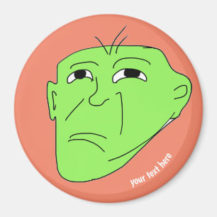 bewerkbare meme groen mean magneet