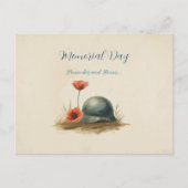 Bewerkbare Memorial Day Printables & Patriottisch Feestdagenkaart (Voorkant)