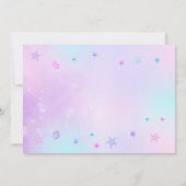 Bewerkbare Mermaid Verjaardagsfoto Uitnodiging (Achterkant)