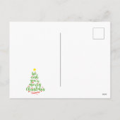 Bewerkbare Merry & Bright Holiday-fotokaart Feestdagenkaart (Achterkant)