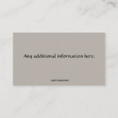 Bewerkbare metaaldetector Hobbyist Treasure Hunter Visitekaartje (Achterkant)