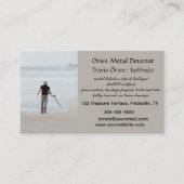 Bewerkbare metaaldetector Hobbyist Treasure Hunter Visitekaartje (Voorkant)
