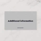 Bewerkbare Mini Bus Camper Visitekaartje (Achterkant)