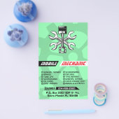 Bewerkbare Mobiele Mechanische Auto Reparatie Aang Flyer (Enkel)