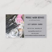 Bewerkbare Mobile Car Wash Services Visitekaartje (Voorkant)