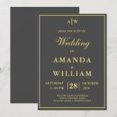 Bewerkbare moderne minimalistische suite gouden br kaart (Voorkant / Achterkant)