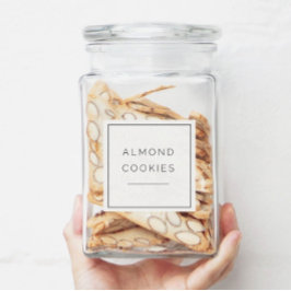 Bewerkbare moderne pantry 2 inch label set