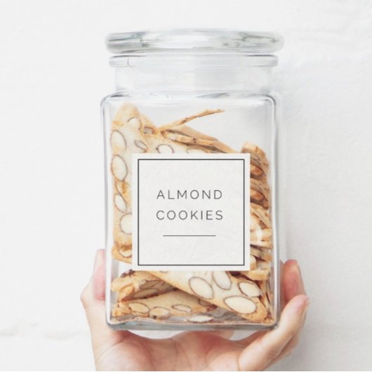 Bewerkbare moderne pantry 2 inch label set