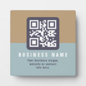 Bewerkbare moderne QR-code sjabloon | Gedempte kle Fotoplaat (Voorkant)
