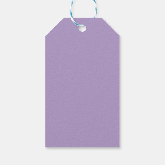 Bewerkbare moderne QR-code Sjabloon | Paars Cadeaulabel (Achterkant)