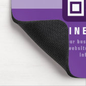 Bewerkbare moderne QR-code sjabloon | Paarsen Muismat (Hoek)