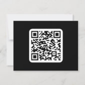 Bewerkbare moderne QR-code | Zwart wit of elke kle Bedankkaart (Voorkant)