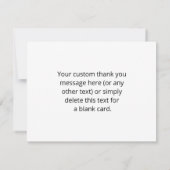 Bewerkbare moderne QR-code | Zwart wit of elke kle Bedankkaart (Achterkant)