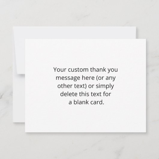 Bewerkbare moderne QR-code | Zwart wit of elke kle Bedankkaart (Achterkant)