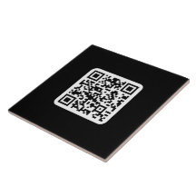 Bewerkbare moderne QR-code | Zwart wit of elke kle
