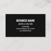 Bewerkbare moderne QR-code | Zwart wit of elke kle Visitekaartje (Achterkant)