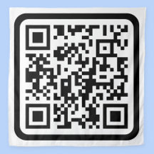 Bewerkbare moderne QR-code | Zwart wit of elke kle