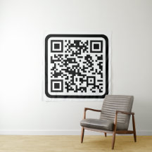Bewerkbare moderne QR-code | Zwart wit of elke kle